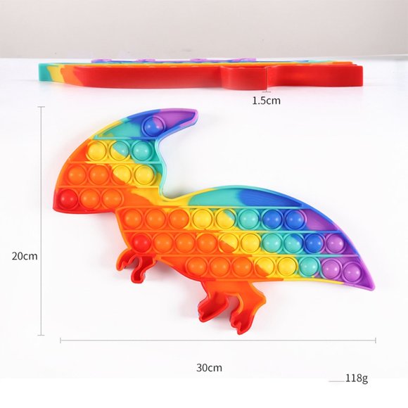 Dinosaur Big Size Push Pop Fidget Toy Assorted - Picture 2 of 4